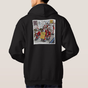 Veste À Capuche chemise de Noël dos sweat-shirt à capuche noir de