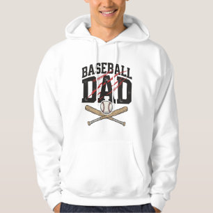 Veste À Capuche Chemise de papa de baseball gravure vintage en dét