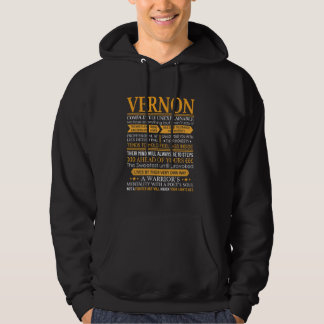 Veste À Capuche Chemise de prénom Vernon - Nom personnalisé Vernon