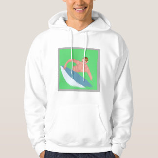 Veste À Capuche Chemise de sweatshirt à impression de surf à l'aqu