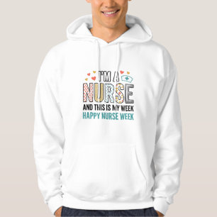 Veste À Capuche Chemise de typographie d'appréciation de la semain