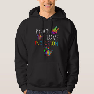 Veste À Capuche Chemise d'inclusion Peace Love