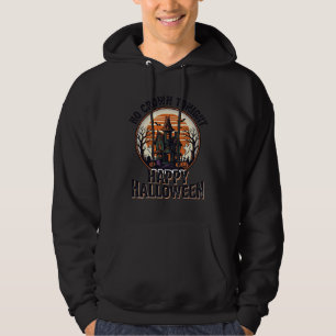 Veste À Capuche Chemise Halloween ensorcelée avec l'art de manoir
