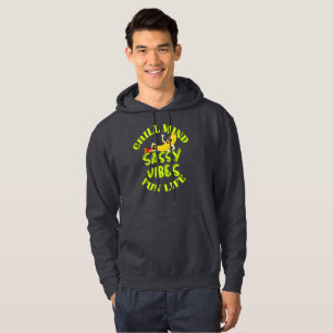 Veste À Capuche Chemise T-Shirt Vie Amusante Vibes Sassy Esprit Dé
