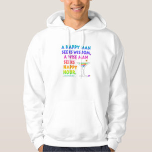 Veste À Capuche Chemises sweatées Wise Man Seeks Happy Hour Hoodie