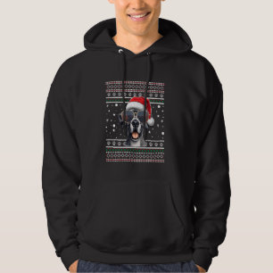 Veste À Capuche Cher doux X mas Père Noël Bernese Mountain Dog Chr