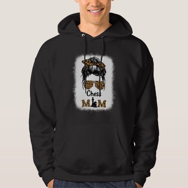 Veste À Capuche Chess Mom Bleached Leopard Print Women Chess (Devant)