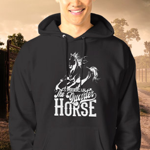 Veste À Capuche Cheval de quart américain Cowboy Cowgirl ouest