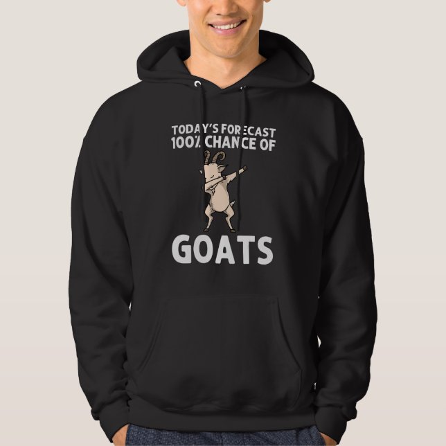 Veste À Capuche Chèvre Art Pour Hommes Femmes Dabbing Herbe De Mou (Devant)