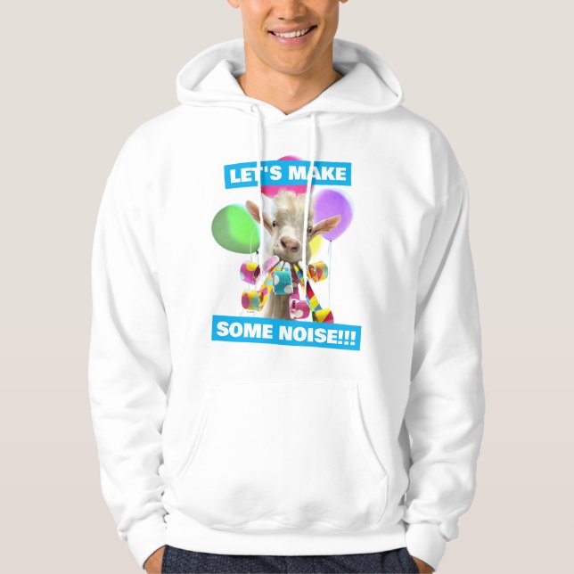 Veste À Capuche Chèvre avec des pétards de fête (Devant)