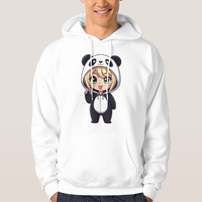 Veste À Capuche Chibi Mignon Branché (Devant)