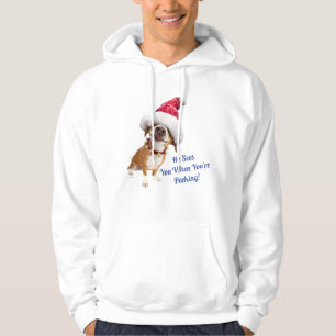 Veste À Capuche Chien avec un grand chapeau de Père Noël