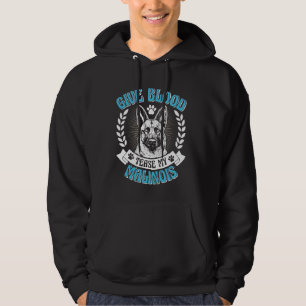 Veste À Capuche Chien berger belge DONNER DU SANG TEASE MON MALINO