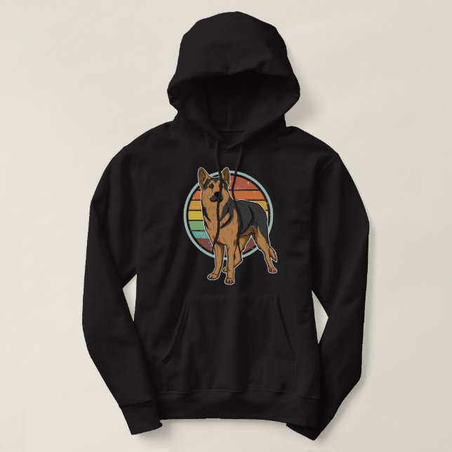 Veste À Capuche Chien berne allemand GSD Vintage (3) (Design devant)