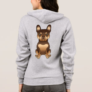 Veste À Capuche Chien Bouledogue Français Chocolat Et Tan Mignon D