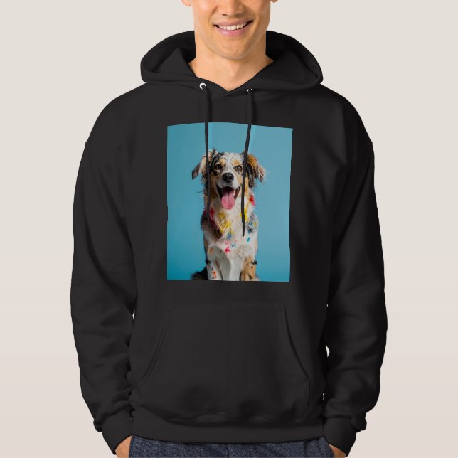 Veste À Capuche Chien Coloré (Devant)