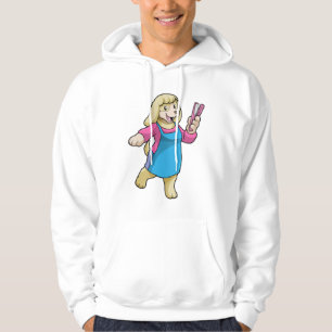 Veste À Capuche Chien comme coiffeur avec peigne