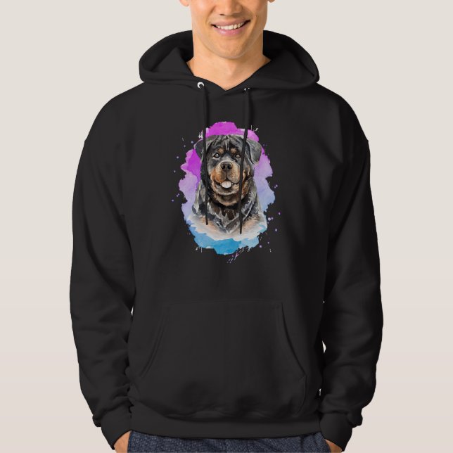 Veste À Capuche Chien couleur Rottweiler (Devant)