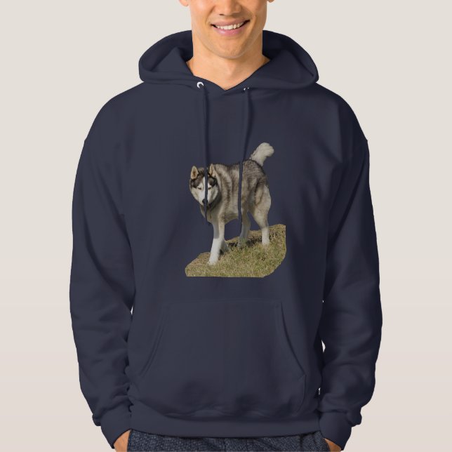 Veste À Capuche Chien de chien de traîneau sibérien (Devant)