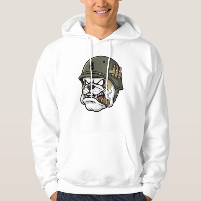 Veste À Capuche Chien de guerre (Devant)