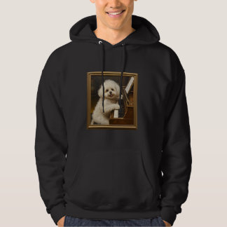 Veste À Capuche Chien de piano Bichon Frise