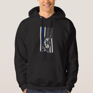 Veste À Capuche Chien de police K9 dans le style patriotique améri