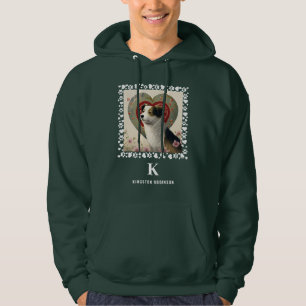 Veste À Capuche Chien Photo Paws Imprime Monogramme & Nom Personna