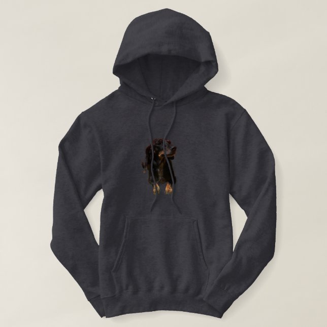 Veste À Capuche Chien teckel (Design devant)