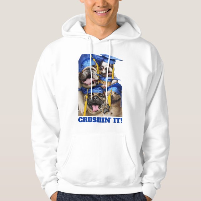 Veste À Capuche Chiens et chats diplômés en photomaton (Devant)
