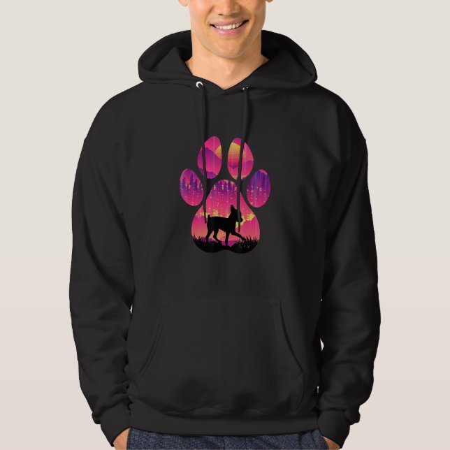 Veste À Capuche Chigi Paw Mom Dad Dog  Women Men (Devant)
