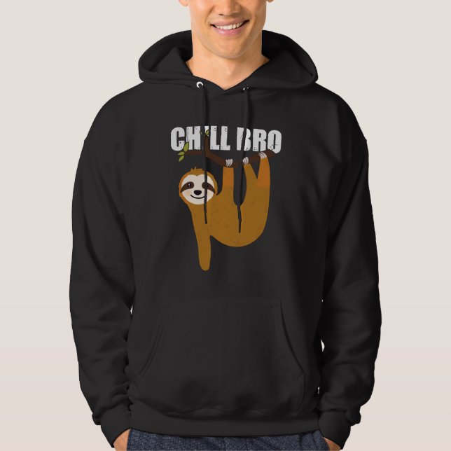 Veste À Capuche Chill Bro Sloth (Devant)