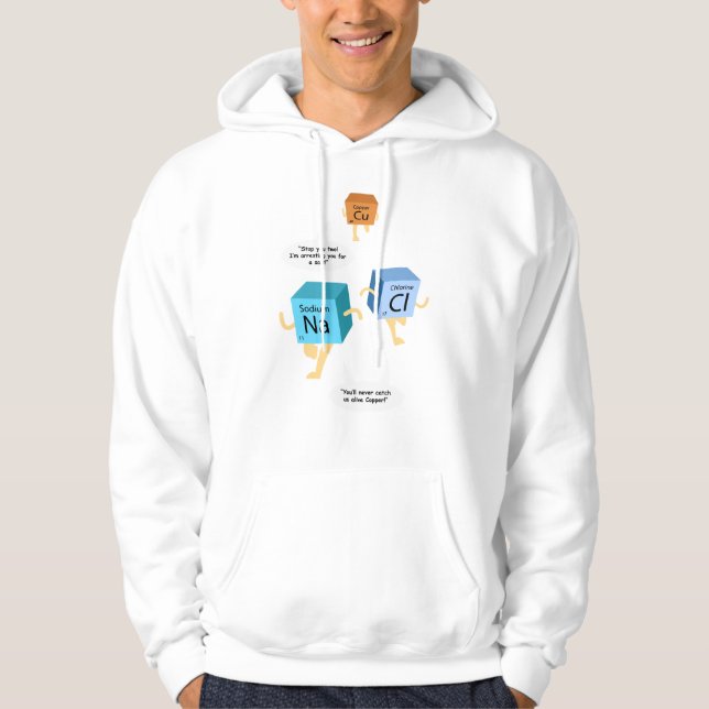 Veste À Capuche Chimie amusante Tableau périodique Scientifiques G (Devant)