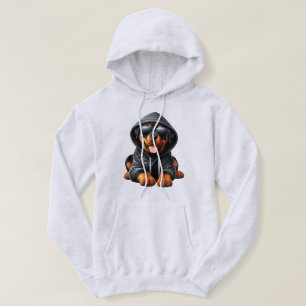 Veste À Capuche Chiot Rottweiler en Sweatshirt à capuchon