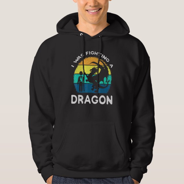 Veste À Capuche Chirurgie d'épaule cassée Dragon Blessures Récupér (Devant)