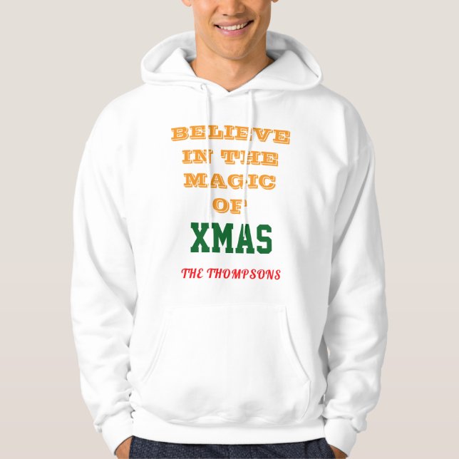 Veste À Capuche Christmas Men's Basic Hooded Sweatshirtcustomize (Devant)