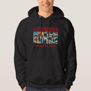 Veste À Capuche Chromerica - Tapisserie de la culture américaine g