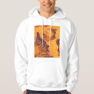 Veste À Capuche Chrysanthème japonais : Aquarelle incolore