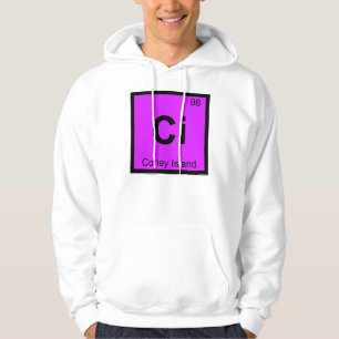 Veste À Capuche Ci - Symbole de chimie de l'île Coney à New York