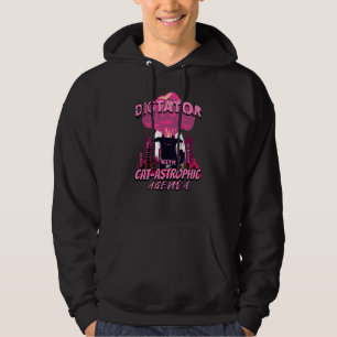 Veste À Capuche Citation Catastrophique Funny Angry Cat
