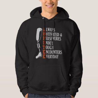 Veste À Capuche Citation d'amputé drôle prothèse de jambe Opéré 