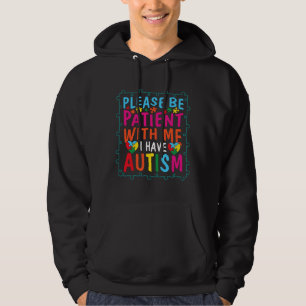 Veste À Capuche Citation d'autisme S'il vous plaît être patient av