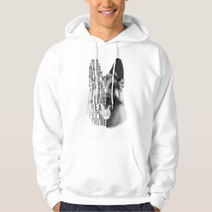 Veste À Capuche Citation de berger allemand, berger allemand 