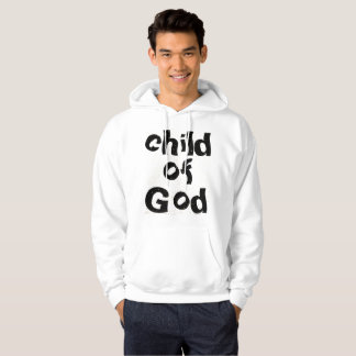 Veste À Capuche Citation de l'enfant de Dieu dans la Bible blanc
