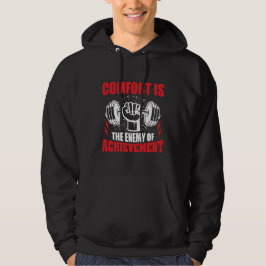 Veste À Capuche Citation de motivation pour la forme physique Halt