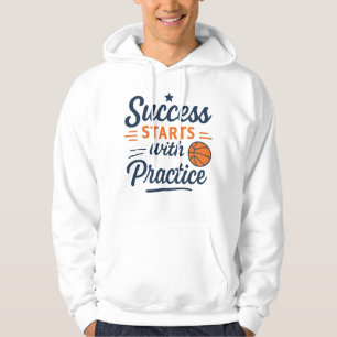 Veste À Capuche Citation de motivation pour le basket-ball pour ré