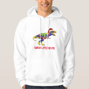 Veste À Capuche Citation de Noël du dinosaure T-Rex en tenue de Pè