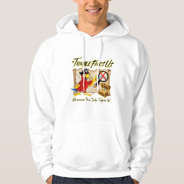 Veste À Capuche citation de perroquet pirate (Devant)