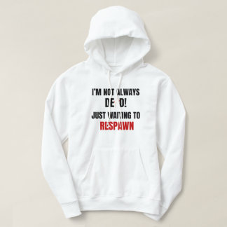 Veste À Capuche Citation de réapparition drôle de joueur noir roug