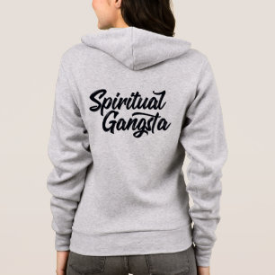 Veste À Capuche Citation de yoga de Gangsta Funny
