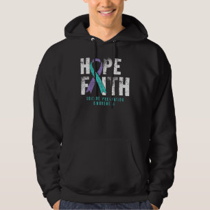 Veste À Capuche Citation désespérée Faith Hope Suicide Prevention 